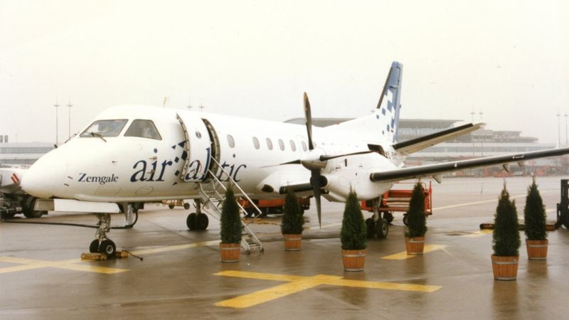 airBaltic zīmola vēsture: no Saab 340 līdz Airbus