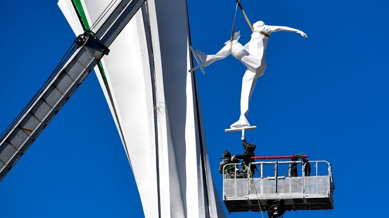FOTO: Gatavošanās, iespējams, aukstākajai Olimpiādei vēsturē