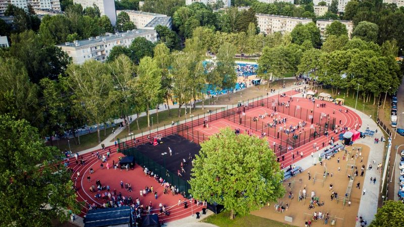 FOTO: Atklāts 5,6 miljonus eiro vērtais Imantas sporta centrs