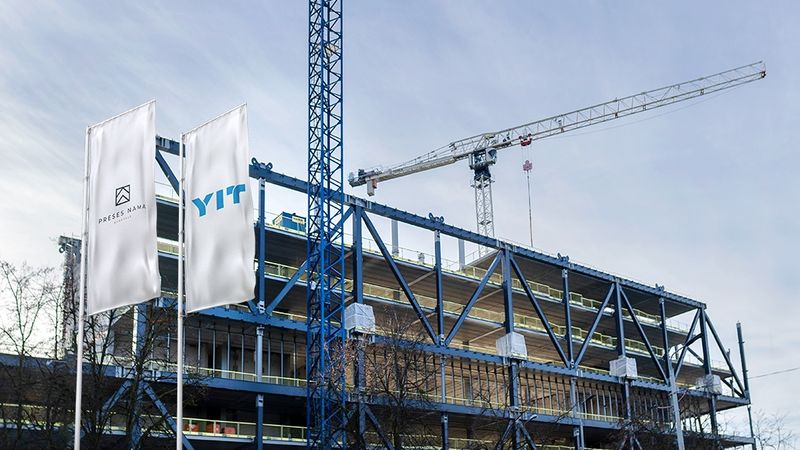 Papildināta - Preses nama kvartāla būvniecību turpinās YIT