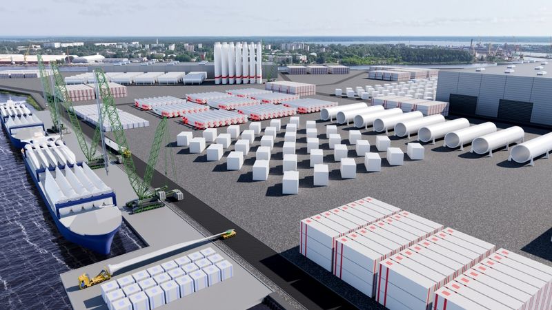 Vēja tehnoloģiju ražošanas kompleksa attīstībai Kundziņsalā piesaistīts pirmais investors