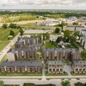 Lindenholmas kvartālā tiek celtas vēl septiņas dzīvojamās ēkas īrei