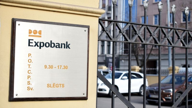 Expobank klientu līdzekļu apmērs gada laikā sarucis par 140 miljoniem eiro