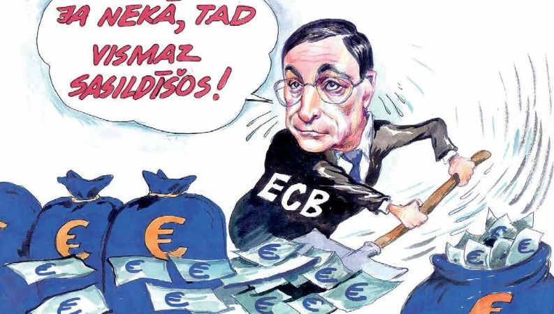 DB karikatūra: Eiropas banku un reālās ekonomikas dilemma