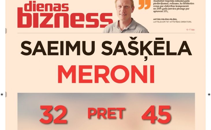 Saeimu sašķēla Meroni