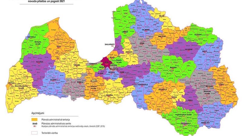 Valsts prezidents izsludinās Administratīvi teritoriālās reformas likumu