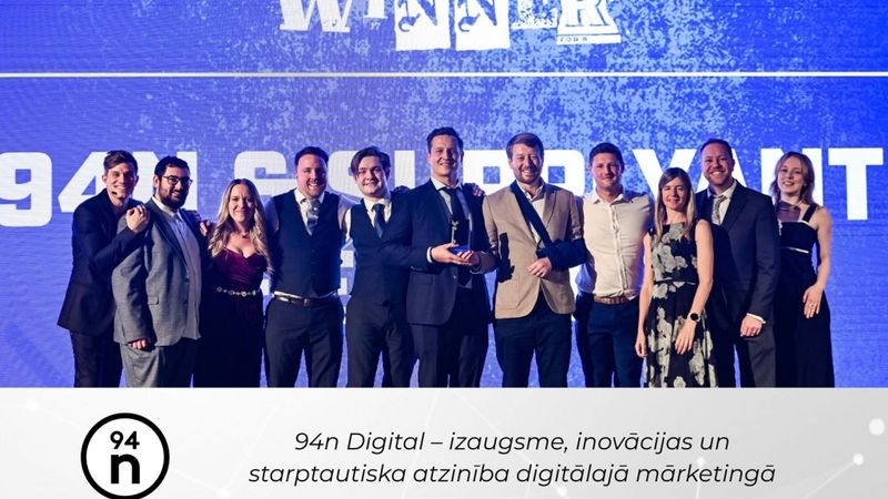 94n Digital iezīmē ceļu izaugsmei pēc trīs balvu iegūšanas un būtiska ieguldījuma AdPeak