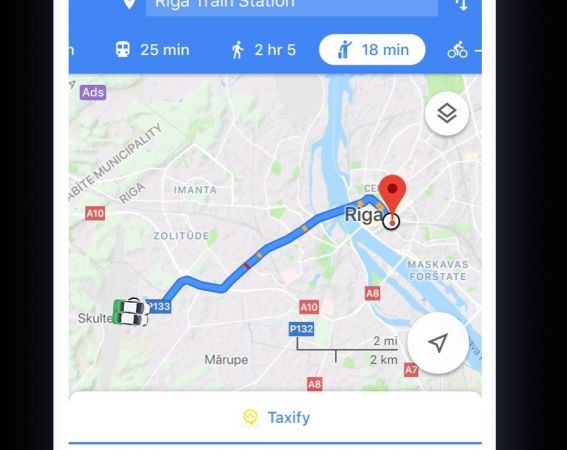 Taxify turpmāk būs pieejams arī Google Maps