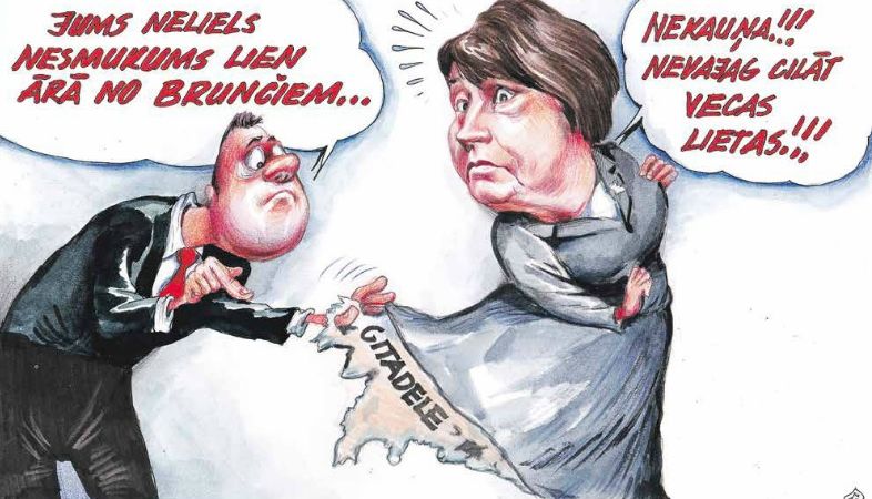 DB karikatūra: Netīrības smārds ap bankas tirgošanu pieņemas spēkā