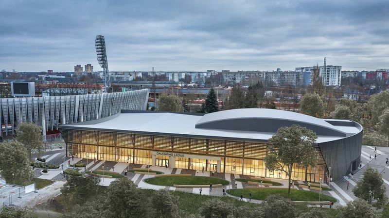 Sāk būvēt Daugavas stadiona ledus halli