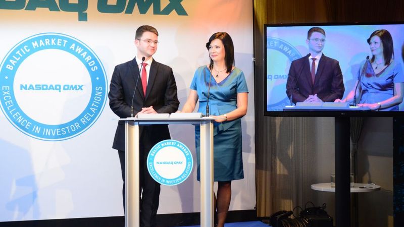 Papildināta ar foto - Apbalvo labākos NASDAQ OMX Baltijas biržu uzņēmumus