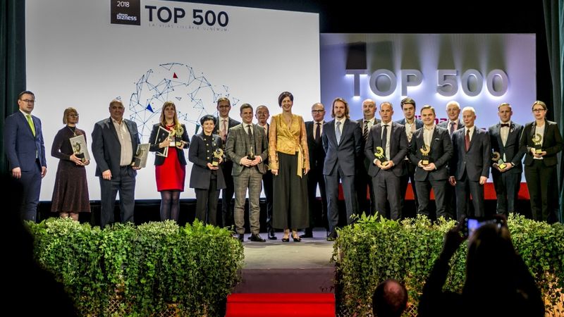 FOTO: TOP 500 uzņēmumu godināšanas ceremonija
