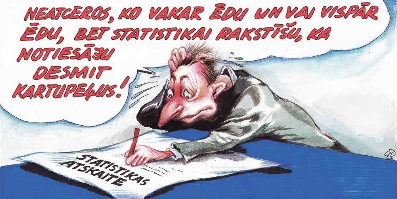 Db karikatūra: Eiropas statistikas greizais spogulis