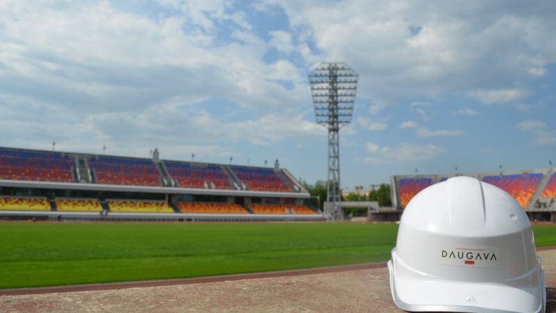 Oficiāli pabeigts Daugavas stadiona pirmais rekonstrukcijas posms