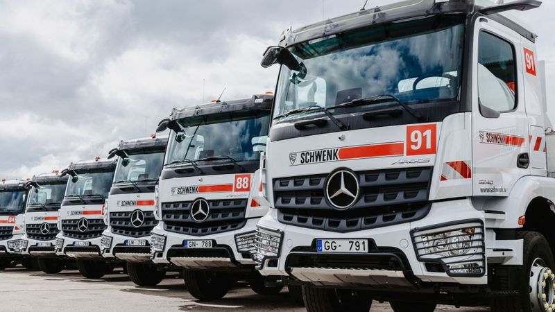 Schwenk Latvija iegādājies 12 jaunus betona maisītājus