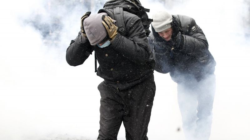 Protestētājs Kijevā speciāli Db.lv: biedējošākie ir brīži, kad apkārt šauj un spridzina