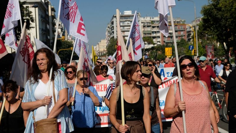 Grieķijā notiek 24 stundu streiks