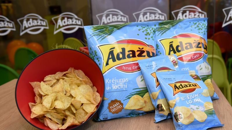 Kā top? Kartupeļu čipsi ar krējuma un lociņu garšu