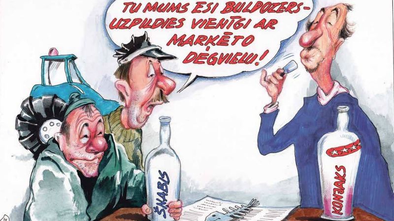 DB karikatūra: Kad sola vienu, bet dara citu, jeb sitiens pa lauksaimniekiem
