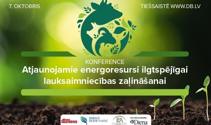 Tiešraide: Atjaunojamie energoresursi ilgtspējīgai lauksaimniecības zaļināšanai