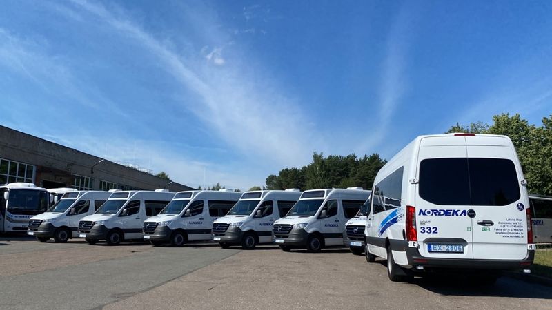 Nordeka papildina autoparku ar elektriskajiem pasažieru mikroautobusiem