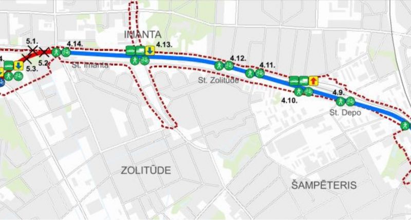 Rail Baltica būtiski izmainīs satiksmi Imantā un Zolitūdē