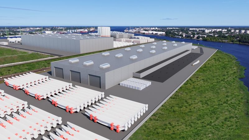 Investējot 85 miljonus eiro, Kundziņsalā taps vēja enerģijas tehnoloģiju ražotne