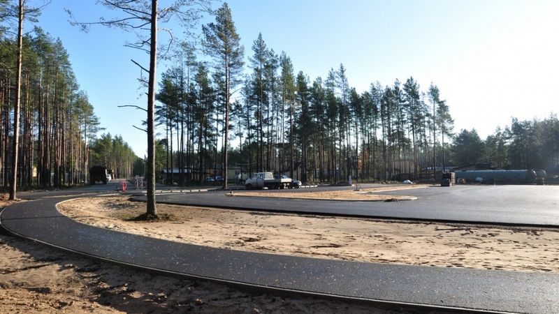 FOTO: Uzņēmējdarbības parka Mežgarciems izveidē ieguldīti 5 miljoni eiro