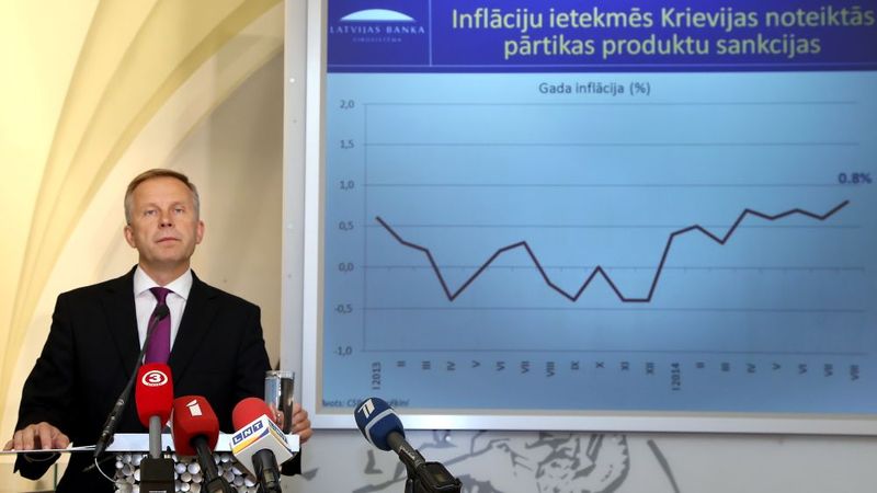 Latvijas Banka pazemina inflācijas un ekonomikas izaugsmes prognozes