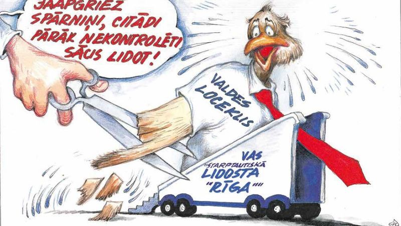 DB karikatūra: Cerības uz profesionāļiem valsts uzņēmumos izplēn