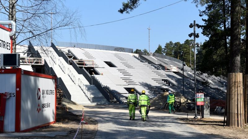 Foto: Mežaparka Lielās estrādes rekonstrukcija