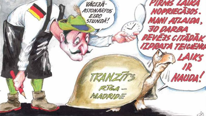 DB karikatūra: Vācija uzspļauj pārējiem