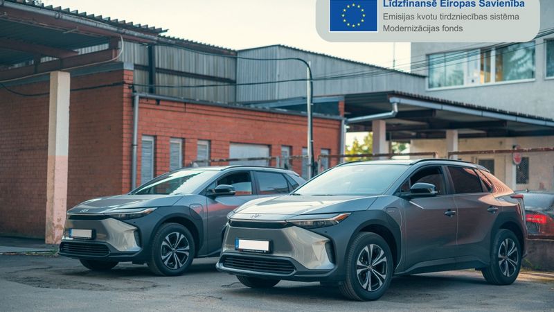 FOTO: NBS ievieš elektrisko transportu un uzlādes infrastruktūru