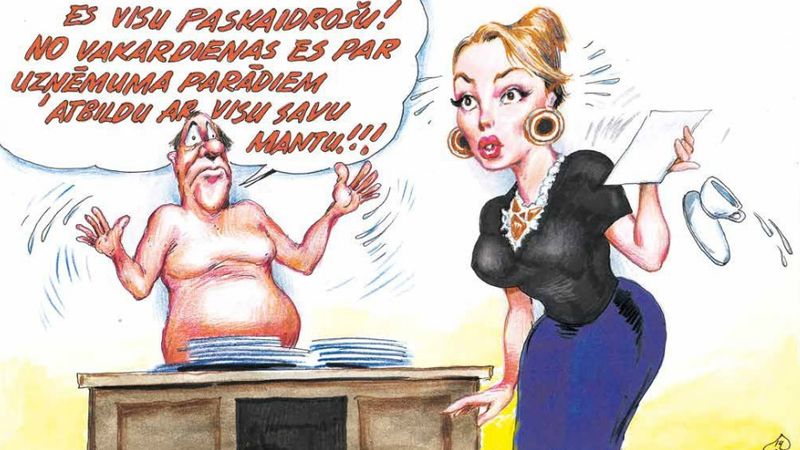 DB karikatūra: Atbildībai jābūt līdzvērtīgai gan biznesā, gan politikā