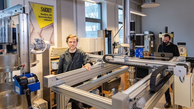 Izveido Baltijā pirmo 3D betona drukāšanas laboratoriju