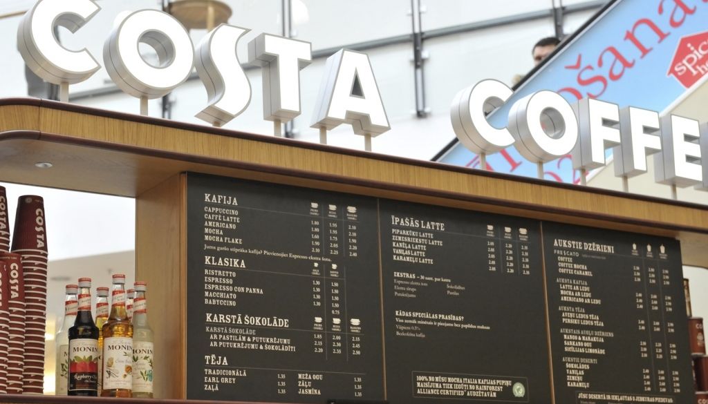 Coca-Cola iegādājas kafejnīcu tīklu Costa Coffee