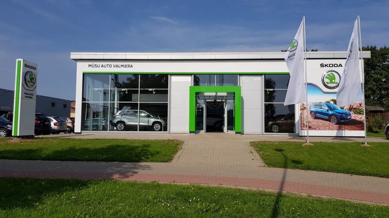 Škoda atver pirmo pilna servisa dīlera centru ārpus Rīgas