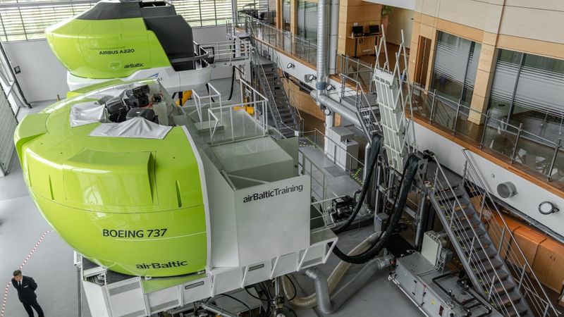 airBaltic pārdevusi Boeing 737 lidojumu simulatoru