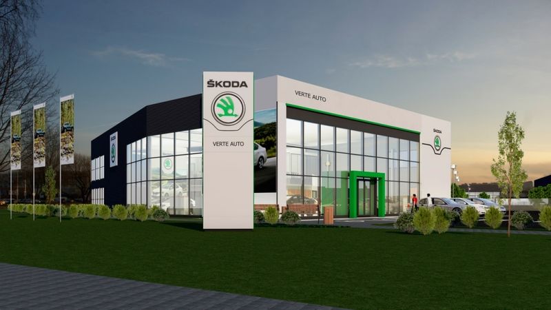 Rīgā būvē vēl vienu Škoda servisa dīlera centru