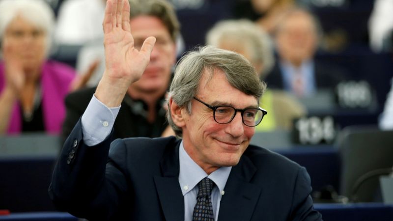 Par EP spīkeru ievēlēts sociālists Sasoli